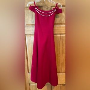 Jenny Annie Dots, size children’s 10, maroon/red